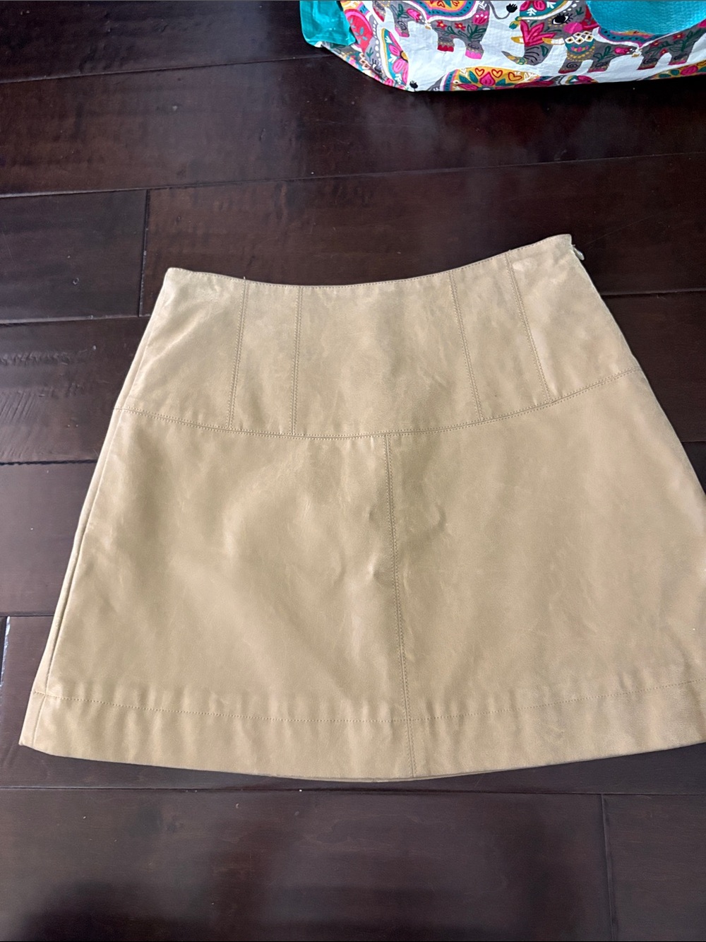 Free People Olive Green Suede Midi Skirt